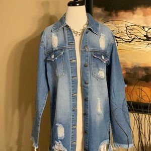 Long Distressed Jacket
